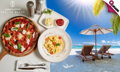 Pool & Beach Access with International Buffet OR Italian Dishes at Sealine Beach Resort!